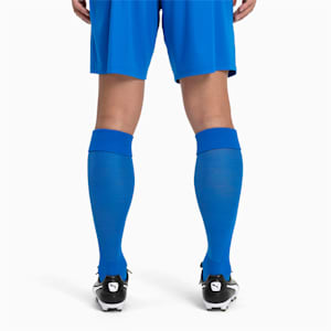 Liga Soccer Socks [1 Pair], Electric Blue Lemonade-Puma White, extralarge